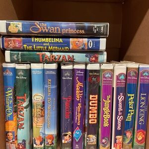 Lot of Disney classic movies VHS